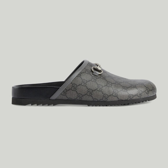 Gucci Horsebit GG Slippers - Picture 1 of 3